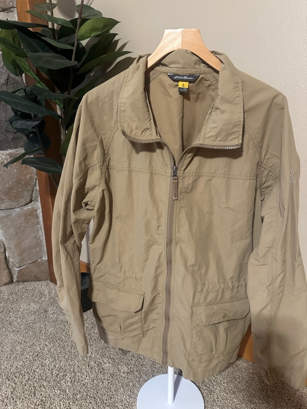 Eddie Bauer Women’s Lightweight Zip-Front Jacket - Khaki